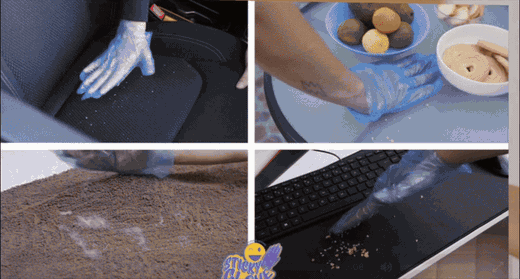 Sticky Glove product overview with all features labeled